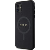 Guess GUHMN61PSAHMCK - iPhone 11 / Xr - sort Saffiano MagSafe-hylster