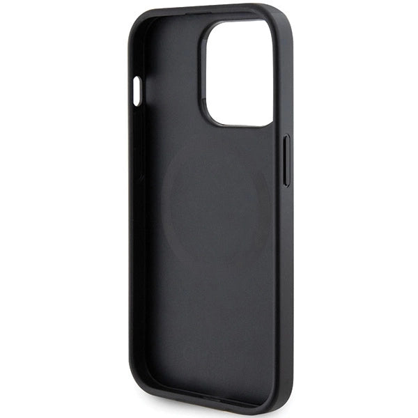 Guess GUHMP14XPSAHMCK fodtøj til iPhone 14 Pro Max 6.7" - sort Saffiano MagSafe