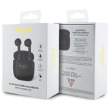 Guess GUTWST26PSK TWS Bluetooth-hovedtelefoner + dockingstation - sort Classic EST Logo