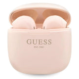 Guess Classic EST Logo TWS Bluetooth hovedtelefoner + docking station - lyserød