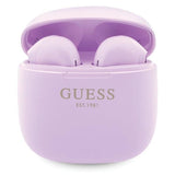 Guess GUTWST26PSU TWS Bluetooth-hovedtelefoner + dockingstation - lilla Classic EST Logo
