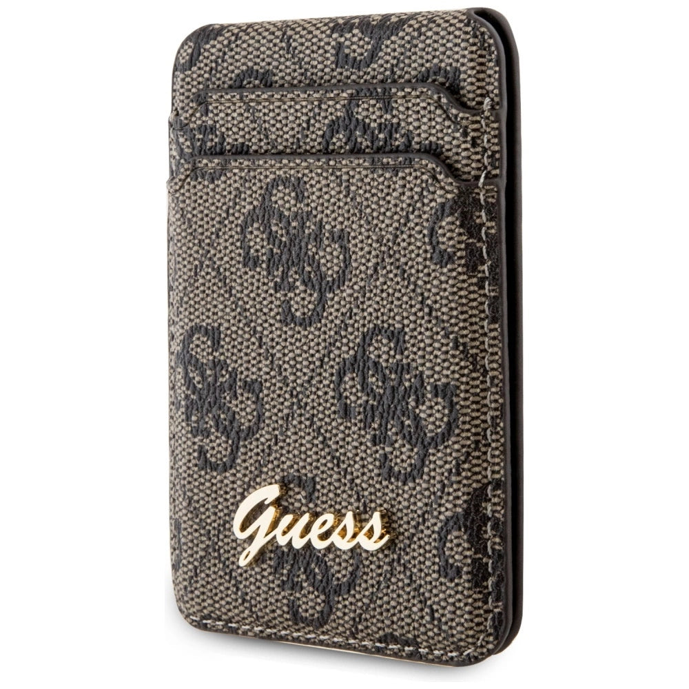 Guess Wallet Card Slot Stand GUWMSHG4SHW case - brunt MagSafe 4G Classic Logo
