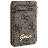 Guess Wallet Card Slot Stand GUWMSHG4SHW case - brunt MagSafe 4G Classic Logo