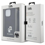 Karl Lagerfeld KLHCP14XSAKCPSK case for iPhone 14 Pro Max 6.7" hardcase - black Crossbody Saffiano Metal Pin Karl&Choupette
