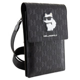 Karl Lagerfeld Case KLWBSAKHPCK Handbag - Black Saffiano Monogram Choupette