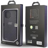Audi Carbon Fiber iPhone 12/12 Pro 6.1" sort/sort hardcase AU-TPUPCIP12P-R8/D2-BK