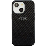 Audi Carbon Fiber iPhone 14 6,1" sort/sort hardcase AU-TPUPPCIP14-R8/D2-BK