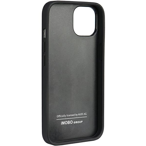 Audi Genuine Leather iPhone 12/12 Pro 6.1" sort/sort hardcase AU-TPUPCIP12P-Q8/D1-BK