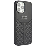 Audi Genuine Leather iPhone 13 Pro Max 6.7" sort/sort hardcase AU-TPUPPCIP13PM-Q8/D1-BK