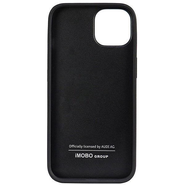 Audi Genuine Leather iPhone 14 6.1" sort/sort hardcase AU-TPUPPCIP14-Q8/D1-BK