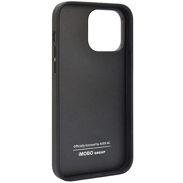 Audi Ægte læderfoder til iPhone 14 Pro Max 6.7" - sort AU-TPUPCIP14PM-Q8/D1-BK