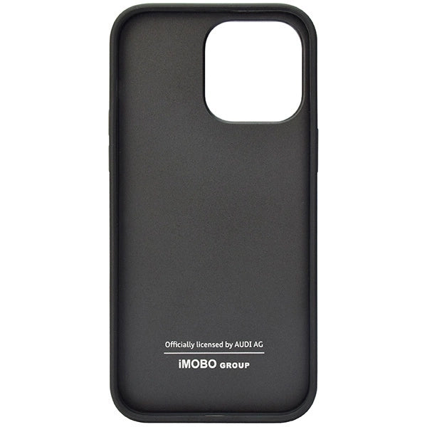 Audi Ægte læderfoder til iPhone 14 Pro Max 6.7" - sort AU-TPUPCIP14PM-Q8/D1-BK