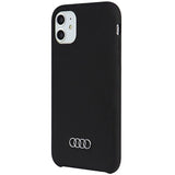 Audi Silicone Case iPhone 12/12 Pro 6.1" sort/sort hardcase AU-LSRIP12P-Q3/D1-BK