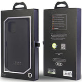 Audi Silicone Case iPhone 12/12 Pro 6.1" sort/sort hardcase AU-LSRIP12P-Q3/D1-BK
