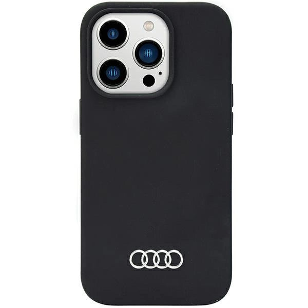 Audi Silicone Case iPhone 14 Pro 6.1" sort/sort hardcase AU-LSRIP14P-Q3/D1-BK