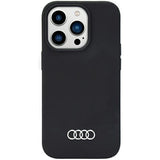 Audi Silicone Case iPhone 14 Pro 6.1" sort/sort hardcase AU-LSRIP14P-Q3/D1-BK