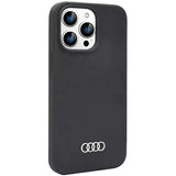 Audi Silicone Case iPhone 14 Pro 6.1" sort/sort hardcase AU-LSRIP14P-Q3/D1-BK