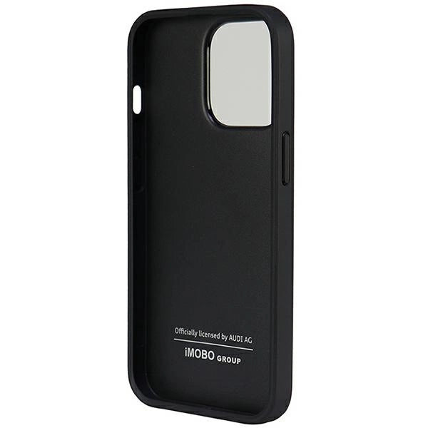Audi syntetisk læder iPhone 13 Pro / 13 6.1" sort/sort hardcase AU-TPUPCIP13P-TT/D1-BK
