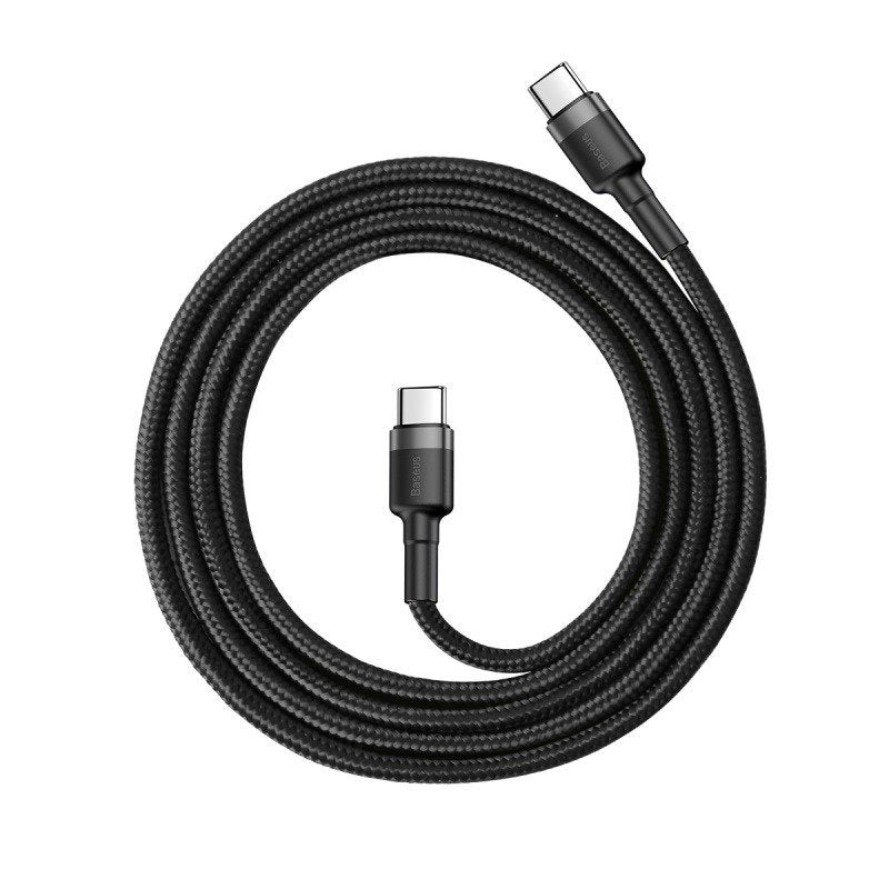 Baseus Cafule Cable USB-C PD 2.0 QC 3.0 60W 1m (Sort+grå)