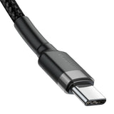 Baseus Cafule Cable USB-C PD 2.0 QC 3.0 60W 1m (Sort+grå)