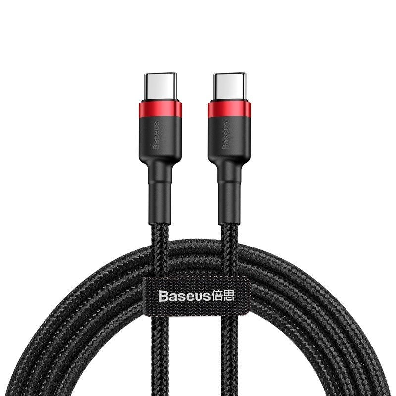 Baseus Cafule Cable USB-C PD 2.0 QC 3.0 60W 2m (Sort+rød)