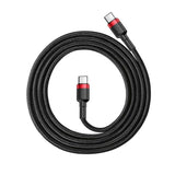 Baseus Cafule Cable USB-C PD 2.0 QC 3.0 60W 2m (Sort+rød)