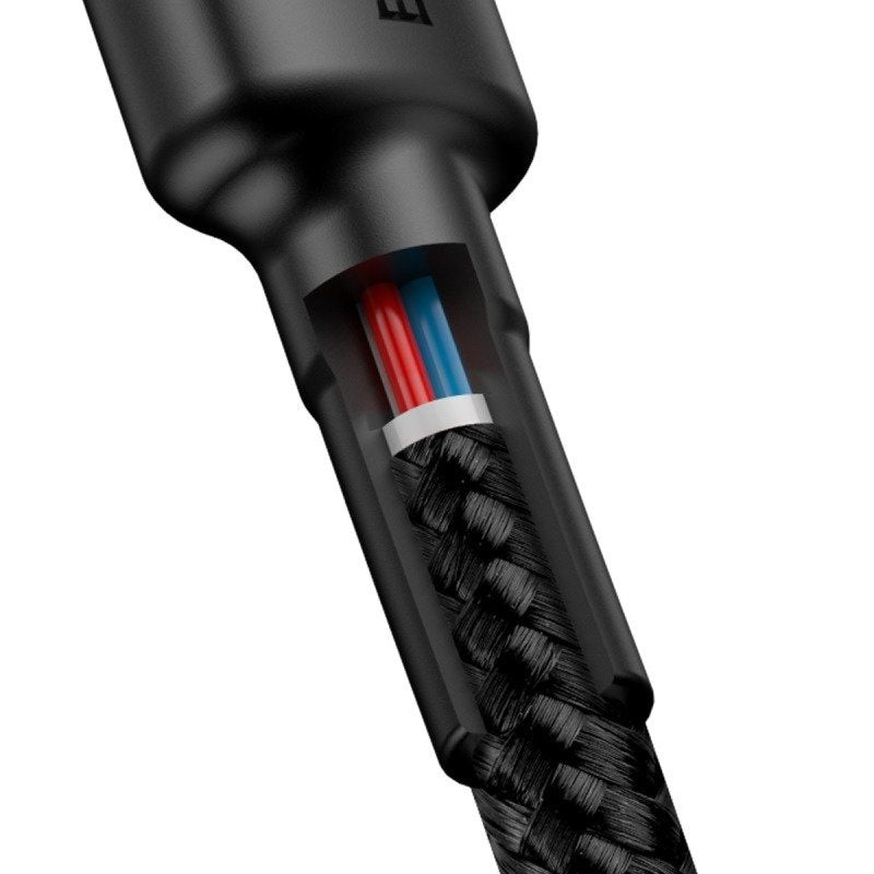 Baseus Cafule Cable USB-C PD 2.0 QC 3.0 60W 2m (Sort+rød)