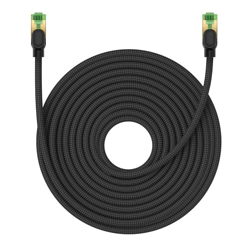 Baseus hurtig RJ45 cat. netværkskabel. 8 40Gbps 20m flettet sort