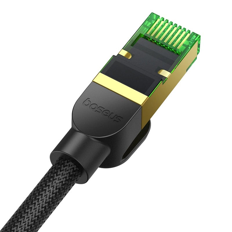 Baseus hurtig RJ45 cat. netværkskabel. 8 40Gbps 20m flettet sort