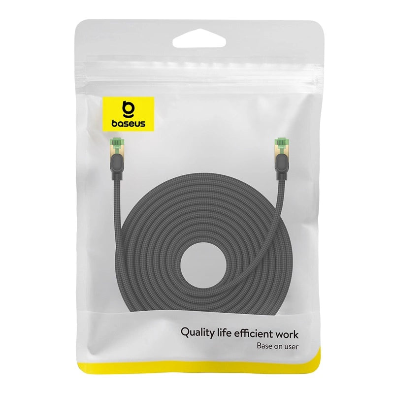 Baseus hurtig RJ45 cat. netværkskabel. 8 40Gbps 20m flettet sort