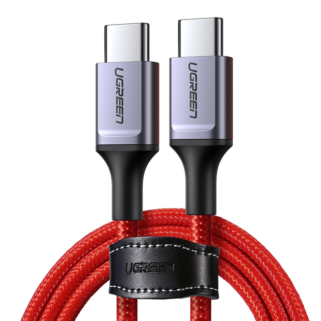 Grøn US294 USB-C - USB-C 3A 480Mb/s kabel 1m - rød