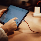 Grøn US294 USB-C - USB-C 3A 480Mb/s kabel 1m - rød