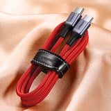 Grøn US294 USB-C - USB-C 3A 480Mb/s kabel 1m - rød