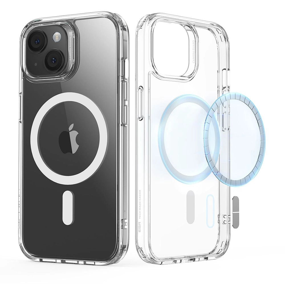 ESR Classic Hybrid Halolock Case med MagSafe til iPhone 15 - Klar