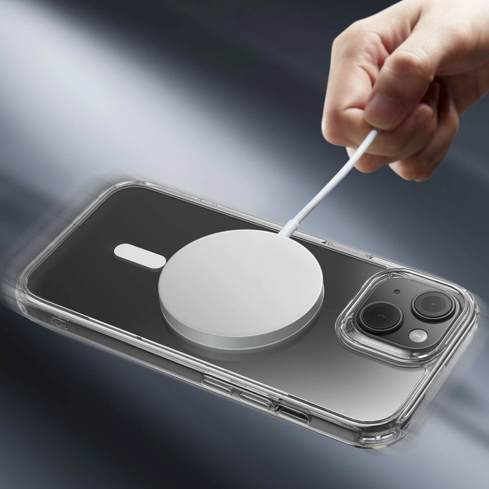 ESR Classic Hybrid Halolock Case med MagSafe til iPhone 15 - Klar