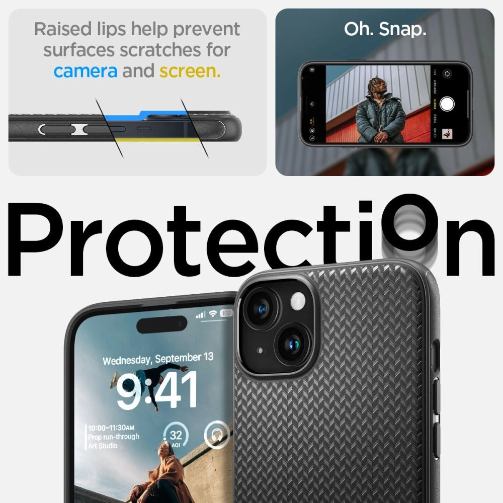 Spigen Mag Armor MagSafe iPhone 15 Case - Matte sort