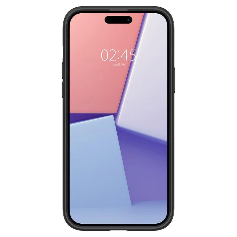 Spigen Crystal Hybrid iPhone 15 Plus Case - Helt sort
