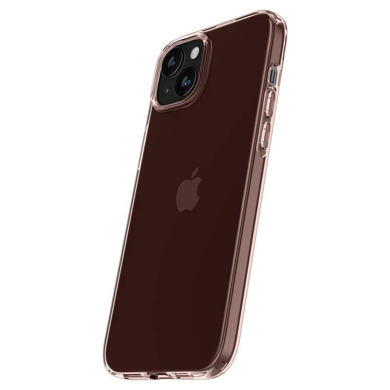 Spigen Crystal Flex iPhone 15 Plus Case - Pink/gennemsigtigt