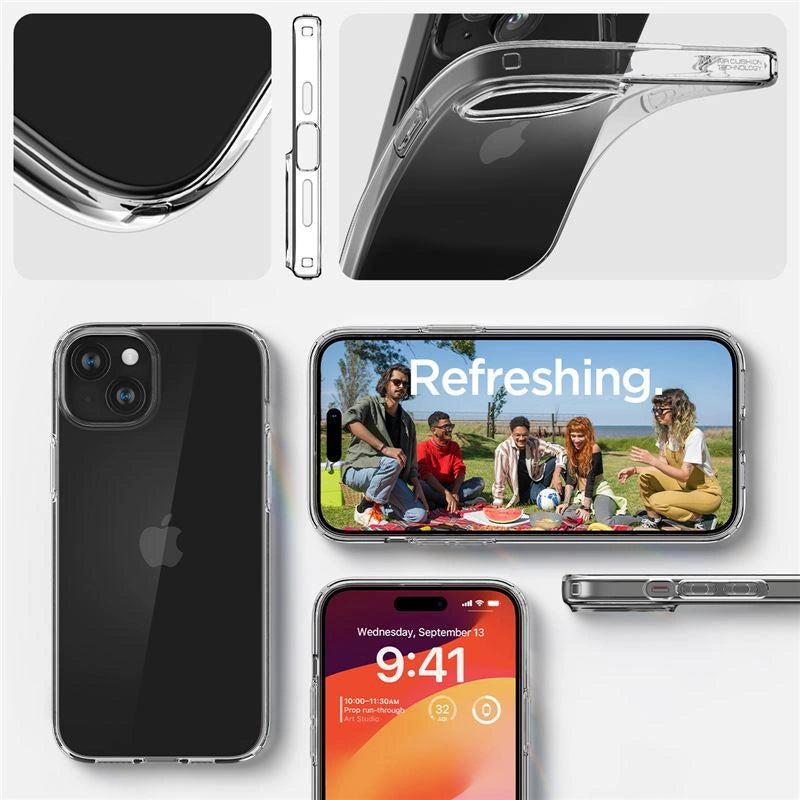 Spigen Crystal Flex Case til iPhone 15 Plus - klar