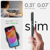 Spigen Liquid Air iPhone 15 Plus-kasse - mørkegrøn