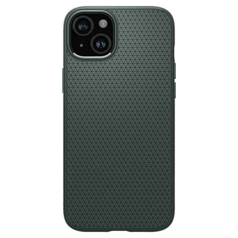 Spigen Liquid Air iPhone 15 Plus-kasse - mørkegrøn