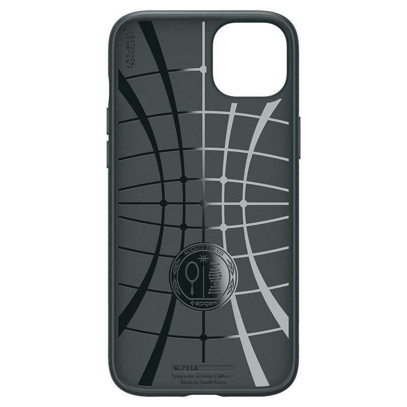 Spigen Liquid Air iPhone 15 Plus-kasse - mørkegrøn