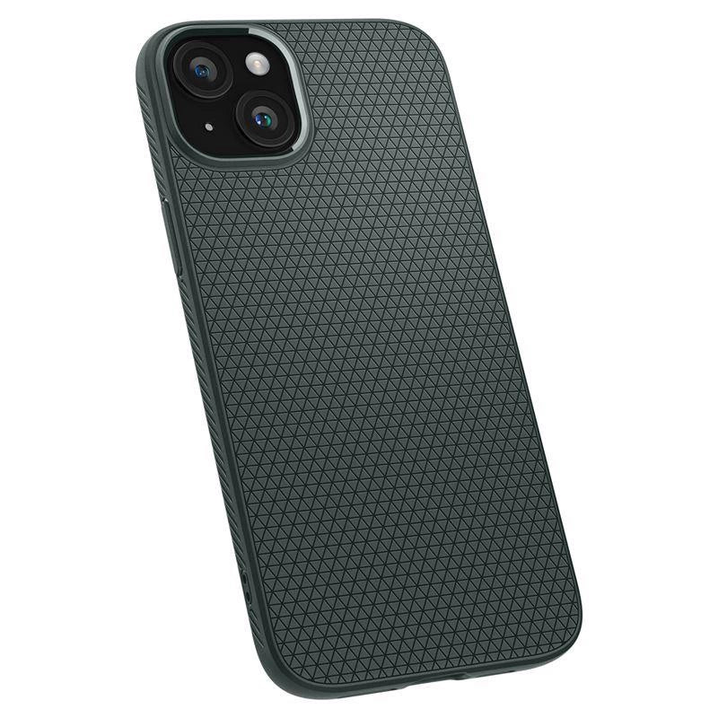 Spigen Liquid Air iPhone 15 Plus-kasse - mørkegrøn