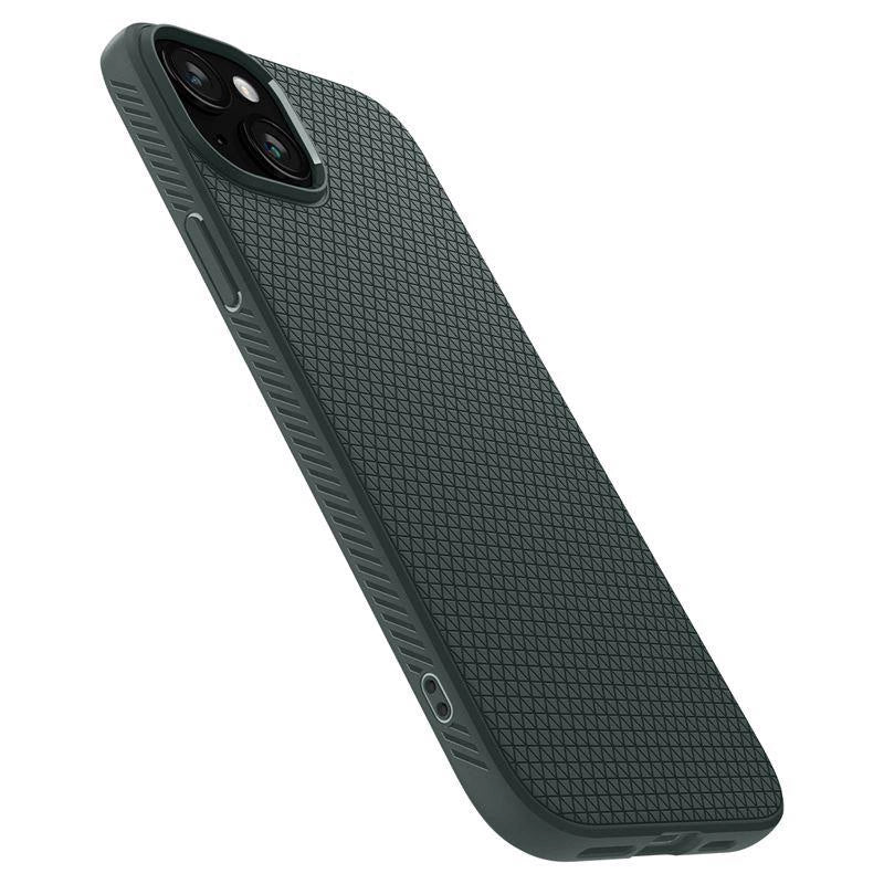 Spigen Liquid Air iPhone 15 Plus-kasse - mørkegrøn