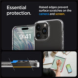 Spigen Crystal Hybrid iPhone 15 Pro Case - klar