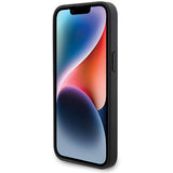 BMW læder Carbon-foder for iPhone 15 Pro Max - sort