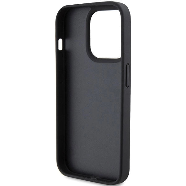 Ferrari Quilted Metal Logo case til iPhone 15 Pro - sort