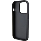 Ferrari Quilted Metal Logo case til iPhone 15 Pro - sort