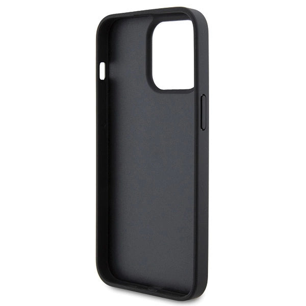 Ferrari Quilted Metal Logo case til iPhone 15 Pro Max - sort