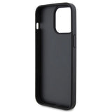 Ferrari Quilted Metal Logo case til iPhone 15 Pro Max - sort